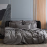 Постельное белье из египетского хлопка с простыней на резинке 160х200 GERMAN GRASS Graphite Allure Grass семейное