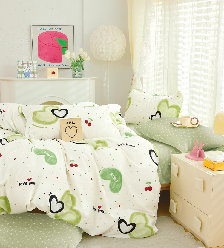 Постельное белье из твил-сатина TANGO love you 70х70 (2шт) 2-спальное