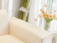 Накидка на подлокотники из велюра TANGO SOFA кремовая 70x90 (1шт)