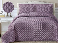 Покрывало с наволочками тонкое из велюра TANGO FRENCH CROWN FC-15 240х260