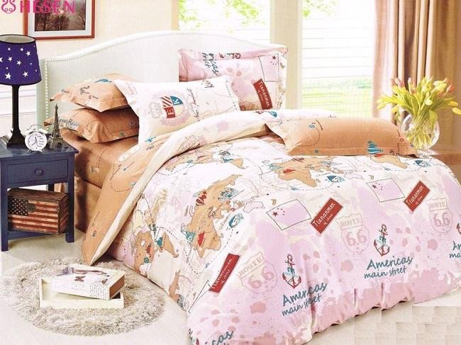 Постельное белье двухстороннее из твила TANGO TPIG-64 50х70 (2шт), 70х70 (2шт) евро