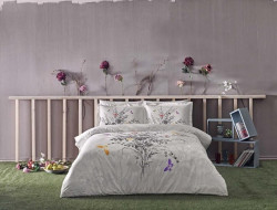 Постельное белье из люкс-сатина DELUX CERELIA черное евро