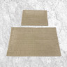 Набор ковриков для ванной хлопковый KARVEN KV419 GREK бежевый 50х60 (1шт), 60х100 (1шт)